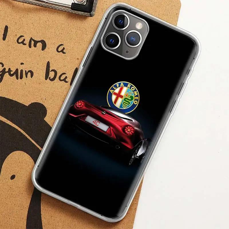 Car Alfa Romeo Italy Phone For Apple Iphone 13 14 Pro Max 12 Mini 11 Case X XS XR 8 Plus 7 6 6S SE 2020 5 5S Cover images - 6