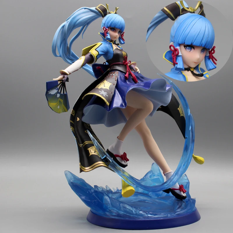 

27CM Genshin Impact Anime Figure Kamisato Ayaka PVC Action Figure Collection GK Figurine Model Doll Toys Anime Gifts