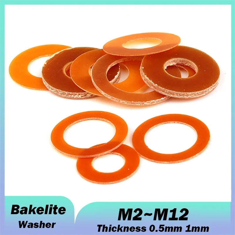 

Бакелитовые термостойкие шайбы M2 M2.5 M3 M4 M5 M6 M8 M10 M12