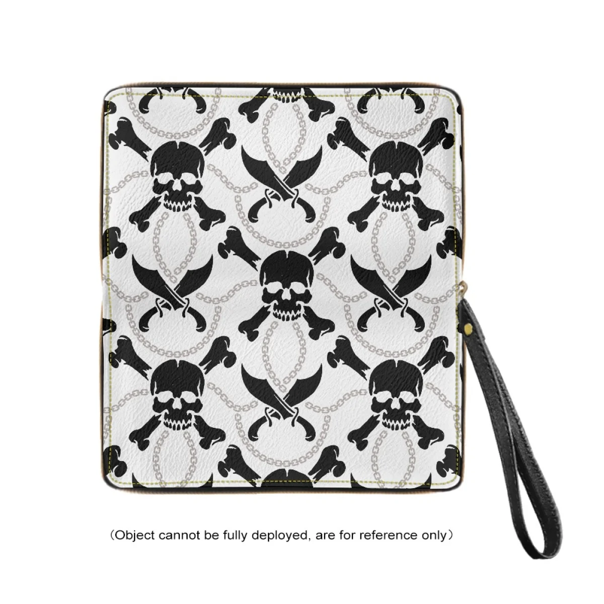 Skull Print Clutch Wallet For Women Luxury Brand Wallet Pu Leather Lightweight With StrapSlim Wallet Carteras Para Mujer