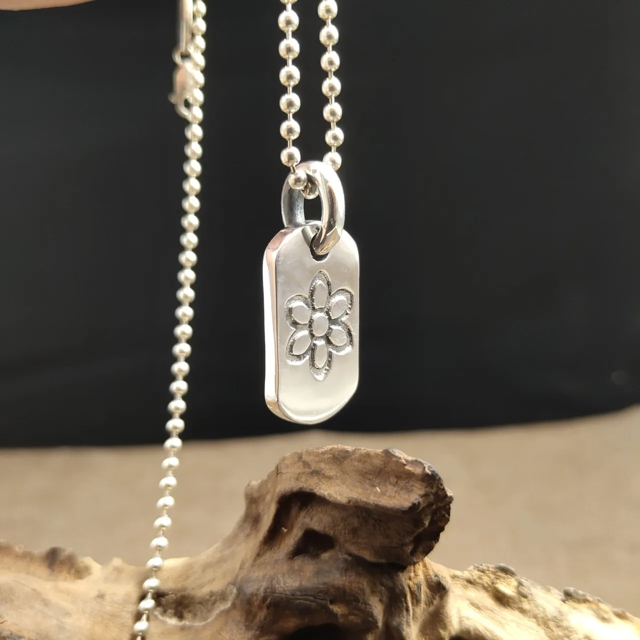 Корейская версия военная подвеска в виде цветка вишни из чистого серебра S925