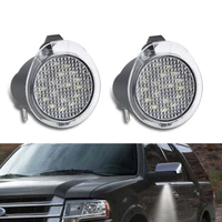 2pc diamond white led side under mirror puddle lights for toyota tundra 2007 2018 sequoia 2008 2017 canbus error free car light