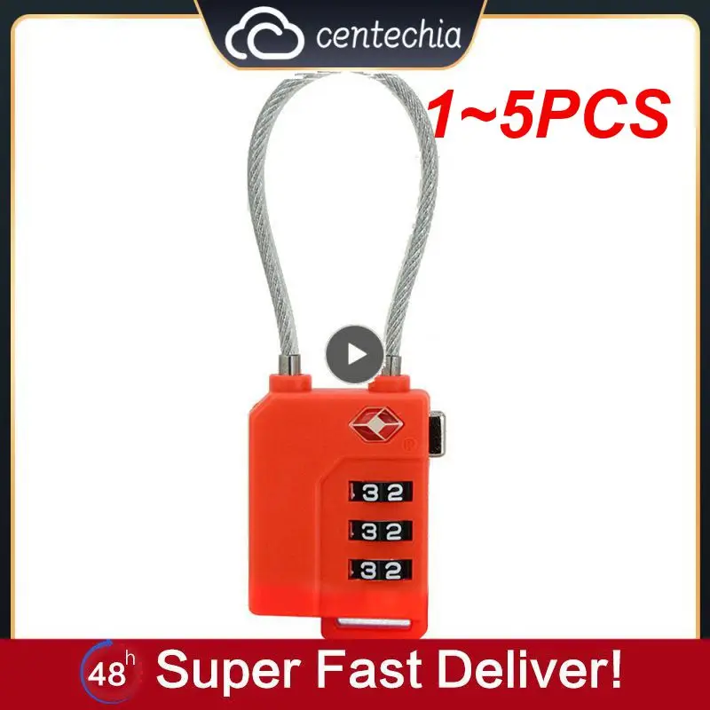 

1~5PCS Digit Password Lock Steel Wire Security Lock Suitcase Luggage Coded Lock Cupboard Cabinet Locker Padlock