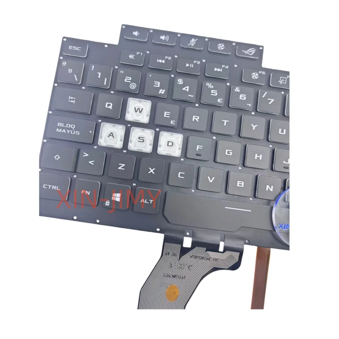 Фото 16-клавишная испанская 4-зонная RGB-клавиатура с подсветкой для ноутбука ASUS ROG Strix G G731GV G731GU №3