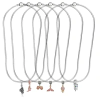 brace code silver plated fashion snake bone chain necklace 45cm necklace snake bone chain men and women jewelry wedding gifts