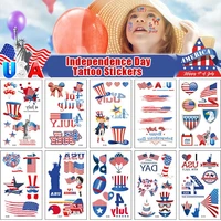 10 american flag tattoo stickers independence day themed party waterproof tattoo sticker supplies 4th of july decorations