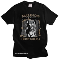 vintage belgian shepherd malinois men pre shrunk cotton mechelaar t shirt sleeved dog lover harajuku shirt clothing camisas
