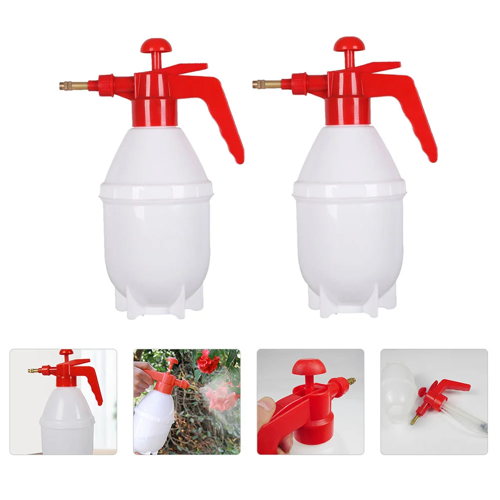 

2 Pcs Air Pressure Small Watering Can Portable Spray Washer Plastic Pot Bottle Manual Mist Bottles Pp+copper Handheld Sprayer