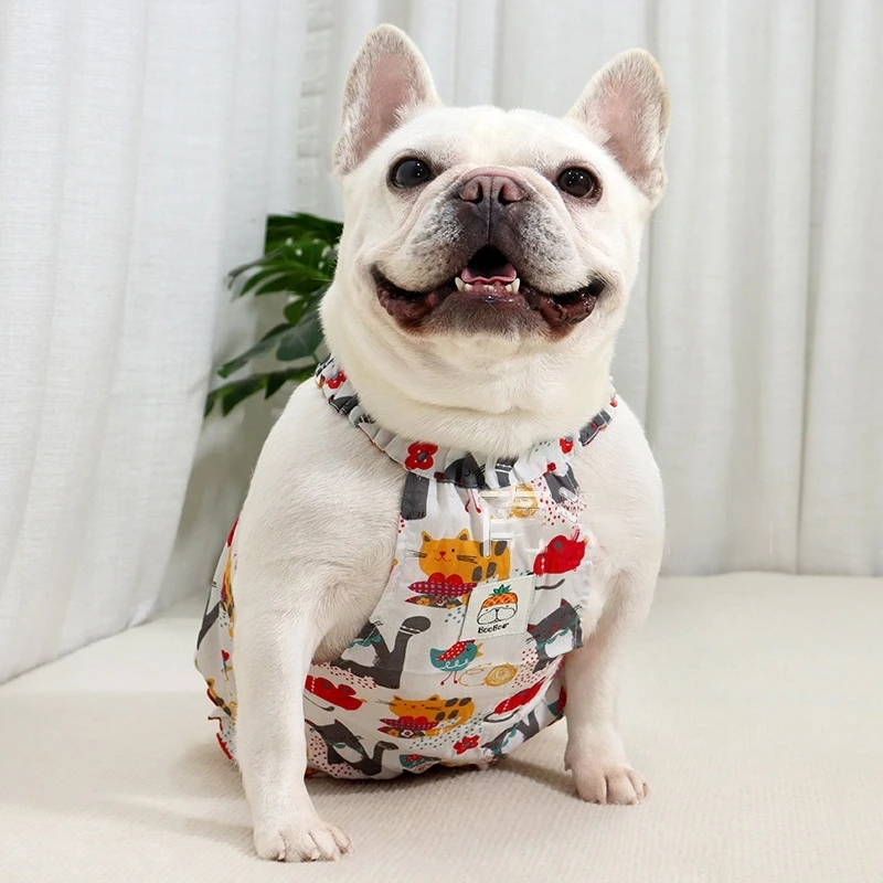 

Summer Thin Skirt Cotton Fat Dog Costume Shiba Inu Corgi Outfits Bulldog Pug Dog Dresses for French Bulldog Clothes
