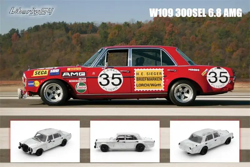 

*Soon arrive* Liberty64 1:64 MB W109 300 SEL 6.8 Red Pig #35 Model Car
