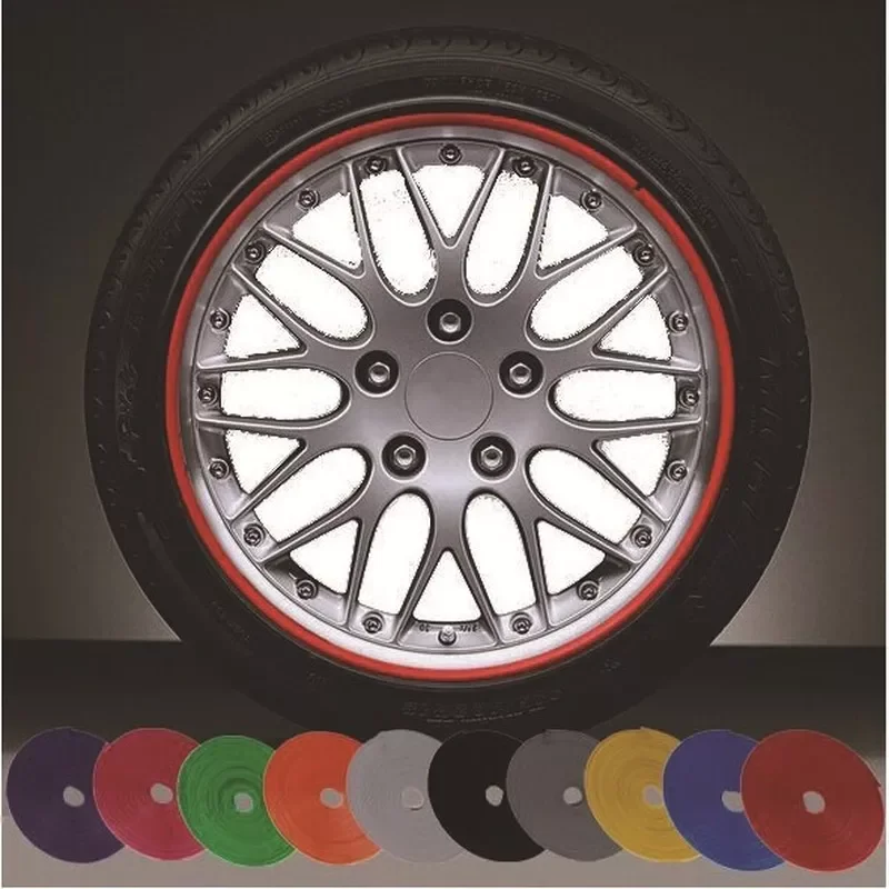 

Universal 8M Car Rim Protect Strip Wheel Edge Protector bright Matte car Wheel Sticker Tire Protection Care Covers Car Styling