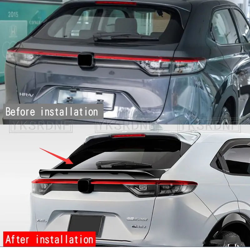 

Задний спойлер среднего крыла для Honda VEZEL HRV HR-V XRV XR-V 2021 2022 заднее крыло из АБС-пластика