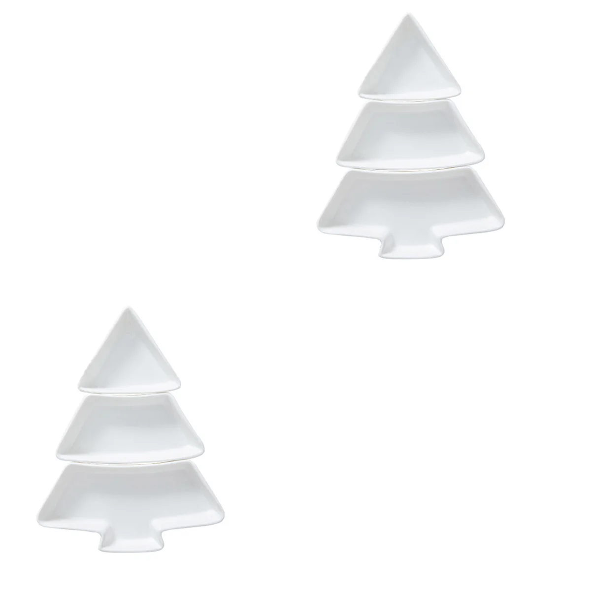 

Christmas Serving Platter Shape Tray Tree Ceramic Platters Ceramics Plate Compartment Divided Dishes Partiesappetizer Trays