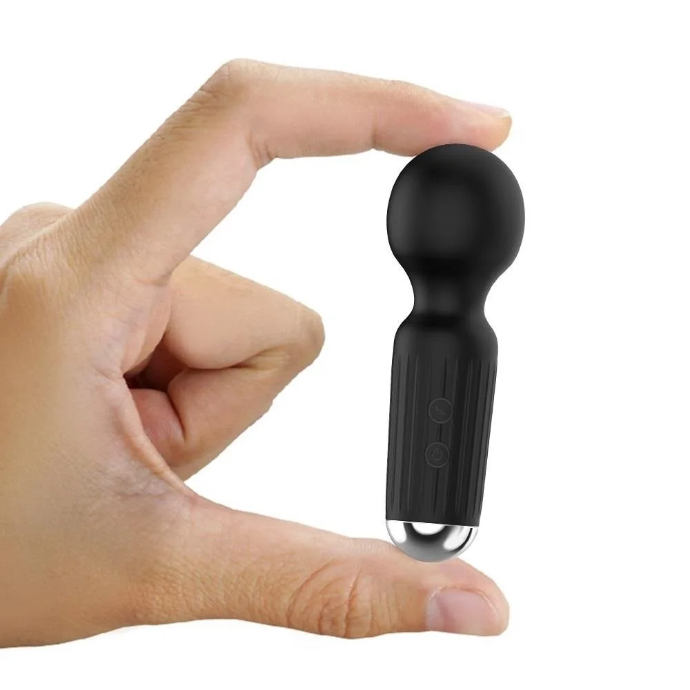 

LY Strong Motors Vibrators Mini AV Wand 20 Modes Sticks Small Portable G-spot Clitoral Stimulator Female Masturbator Adult Sex