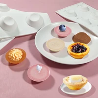 8 even silicone mould of egg tart bottom moulddiy jelly pudding mould creative egg tart chocolate mould