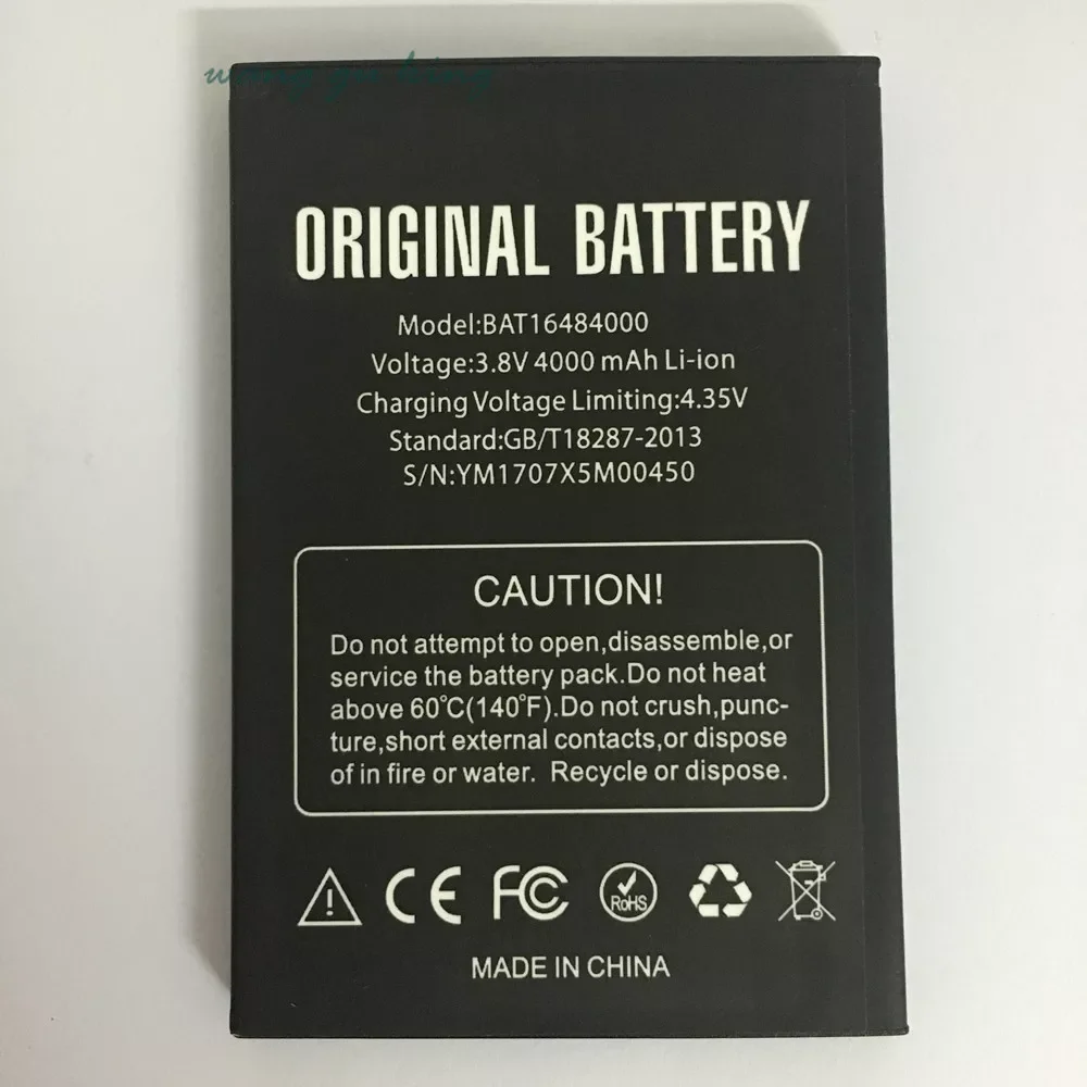 

2023 New BAT16484000 3.8V 4000mAh Battery for DOOGEE X5 MAX x5max Pro power bank smartphone celulares funda