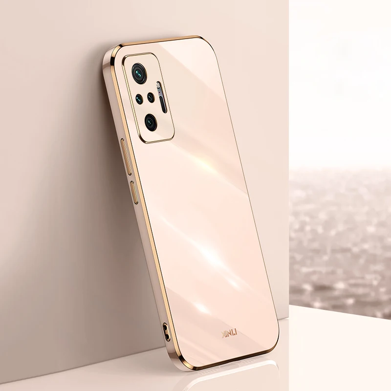 Plating Soft Phone Case For Xiaomi Redmi Note 11 11S 10S 10 9 Pro Max 9S Note10 10Pro Soft Silicone Shell Lens Protective Covers