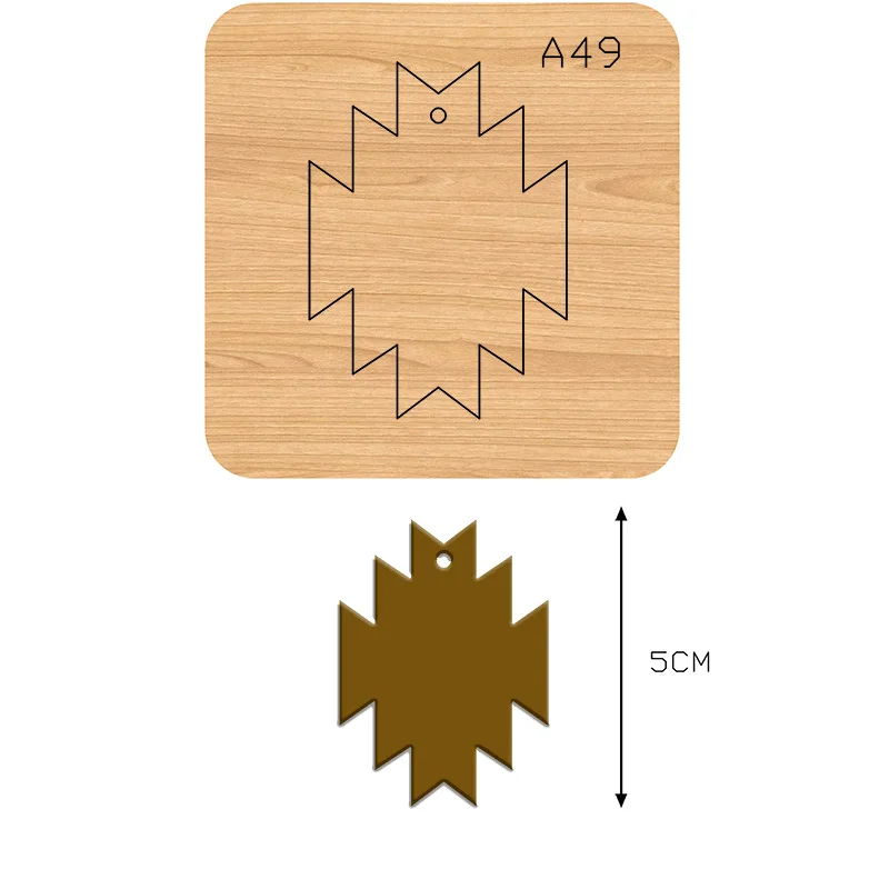

Графический головной убор шпилька-серьги-pendan A49 Сделай Сам высечка ручной работы подходит для обычных машин на рынке