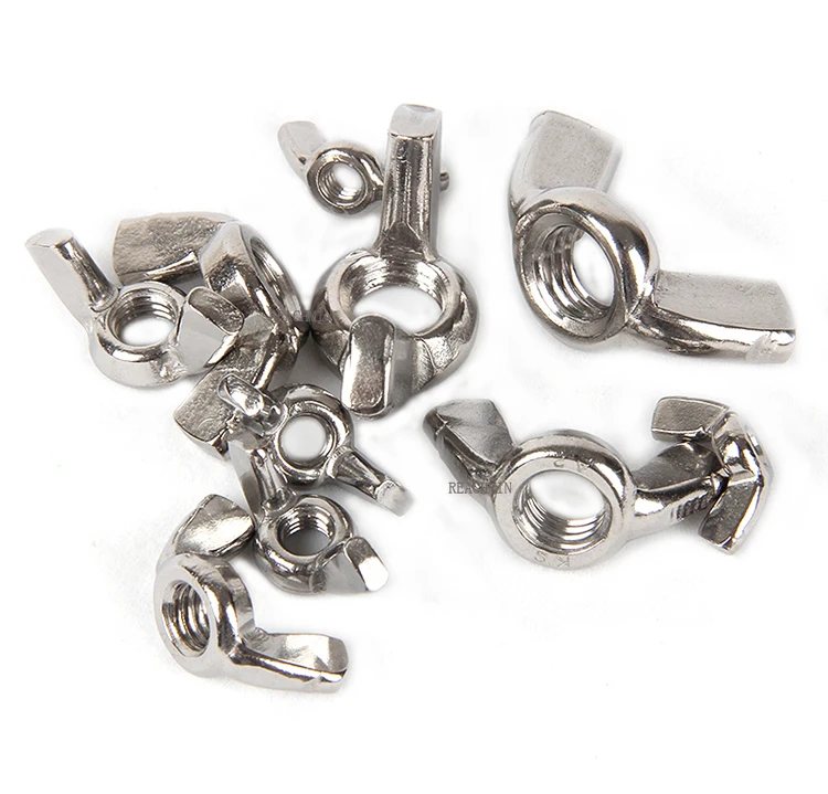 

Wholesale!!! M3/M4/M5/M6/M8 304 Stainless Steel Hand Tighten Nut Butterfly Nuts Ingot Wing Nuts Fasten Accessories