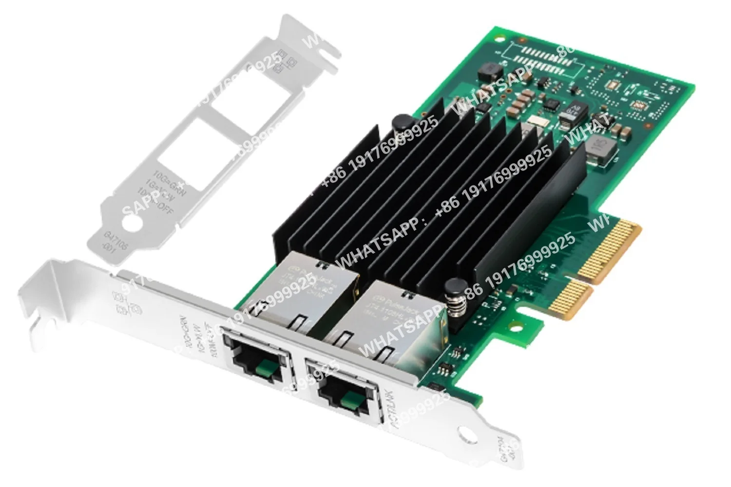 Фото Новый сетевой адаптер Ethernet PCIe X4/X8/X16 10 Гбит/с для сервера X550T2 с двумя медными портами RJ45, LAN-карта NIC 10GBASE-T X550AT №1