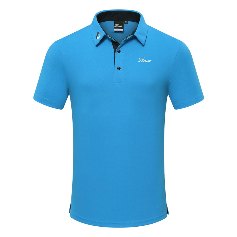 Men's Golf Shirts Spring Summer Short Sleeve T-shirt Top Outdoor Fashion Casual T-shirt Quick-drying Ventilation Golf Clothing