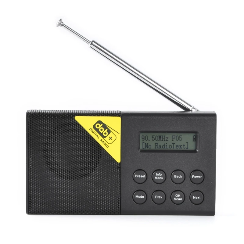 

Digital Broadcasting DAB Radio Portable Receiver Wireless BT 5.0 Stereo 3.5mm Jack Output for Home Office YYDS