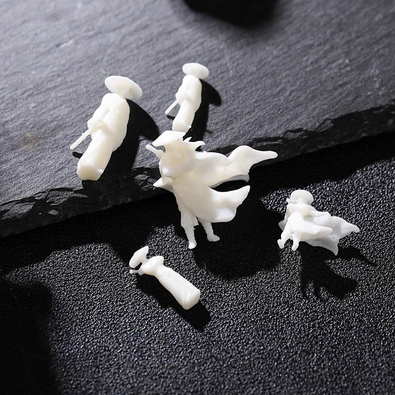 1 шт. мини крутая фигурка фехтовальщика кунг-фу белое мини-украшение песочный