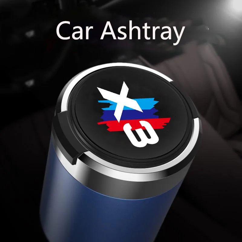Автомобильная пепельница с синей лампой дневного света Подходит для BMW X3