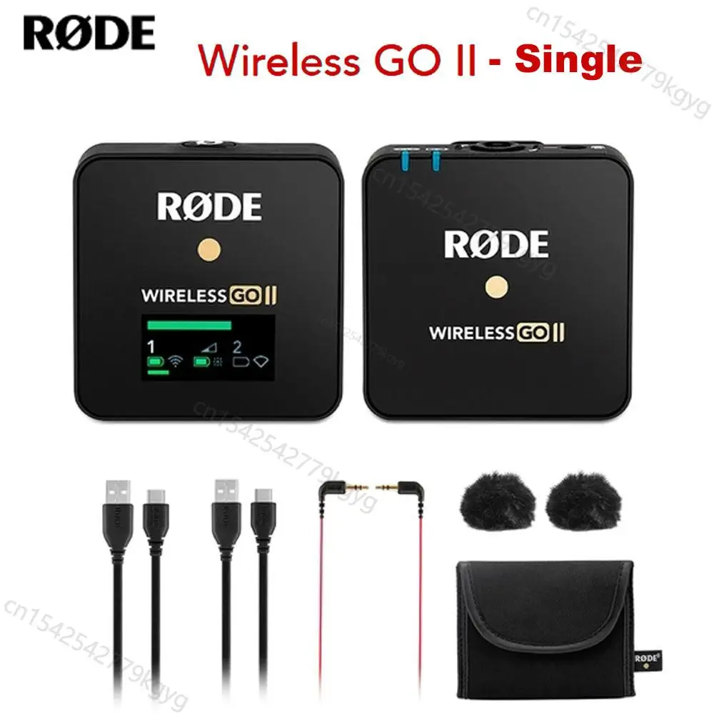 

Rode Wireless Go II Single Wireless Lavalier Microphone Transmitter Kit for Video Shooting Live Streaming Youtube w/ Charge Box