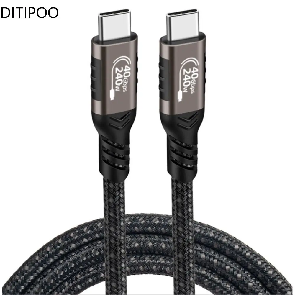 

USB4 Cable 40Gbps 8K Type C to Type-C Cord Cables 240W Fast Charge Compatible Thundebolt 4 Full-Featured Data Wire Support 6K 5K