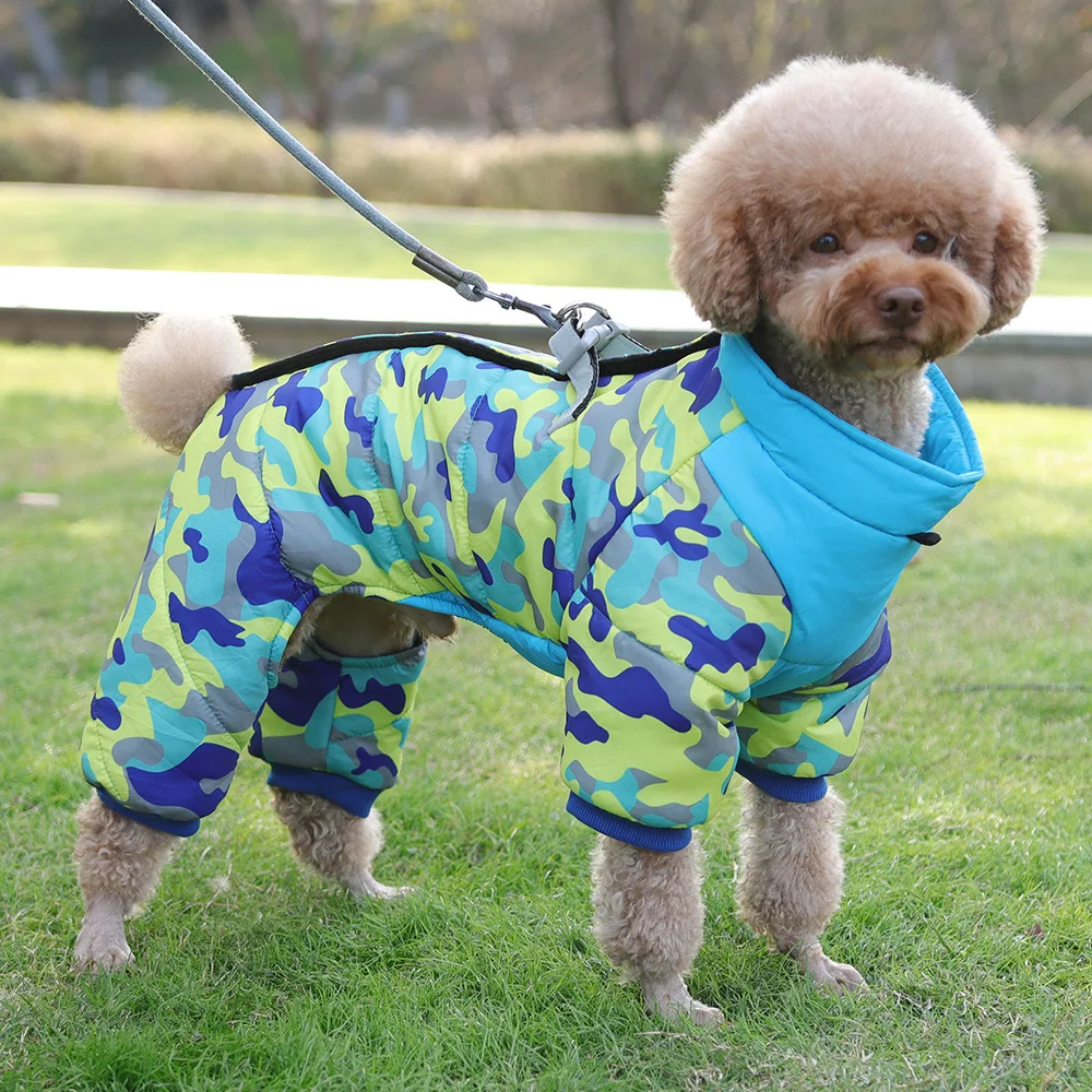 

Одежда для собак, хлопковая одежда больших и средних размеров, Аляска, Самур, лабрадор, бархатная Толстая теплая одежда с четырьмя ногами на осень и зиму