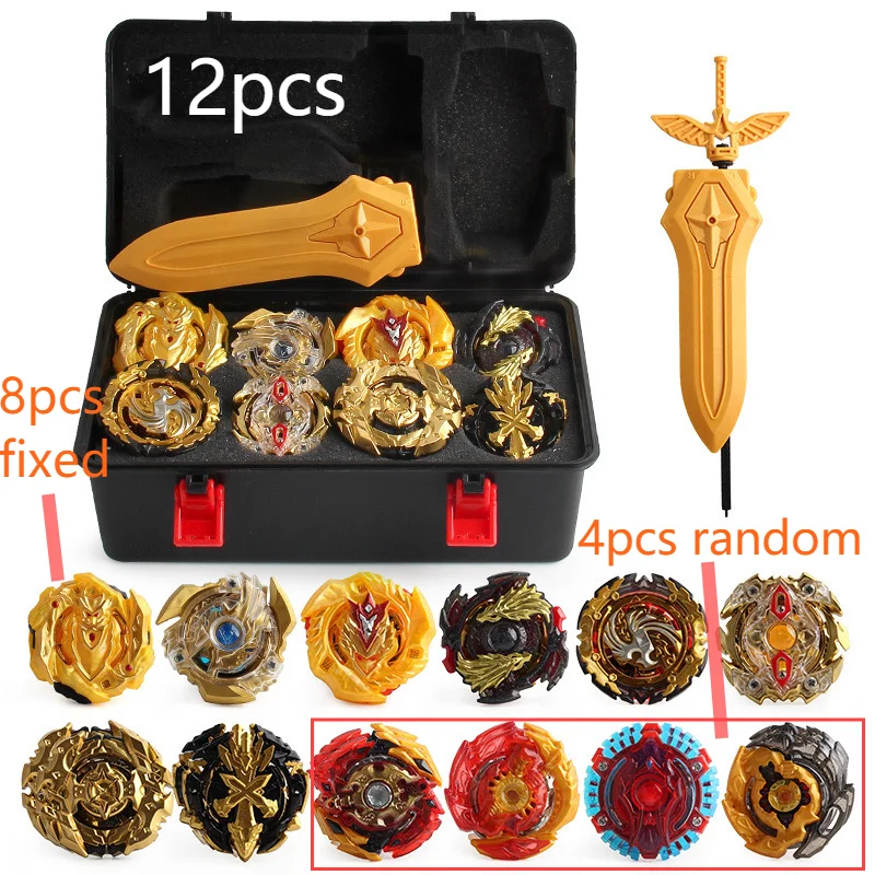 

Spinning top Burst metal fusion toupie Beyladeed Burst With Launcher And Storage Box Toys set gold Bableed Drain Fafnired
