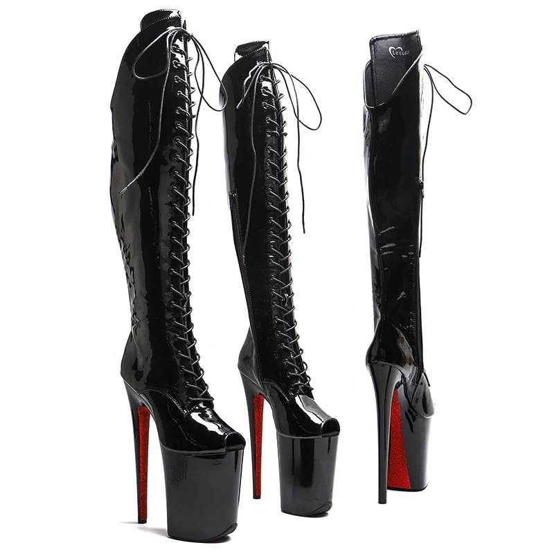 Leecabe 23 см/9 дюймов лакированная искусственная кожа модные женские красные