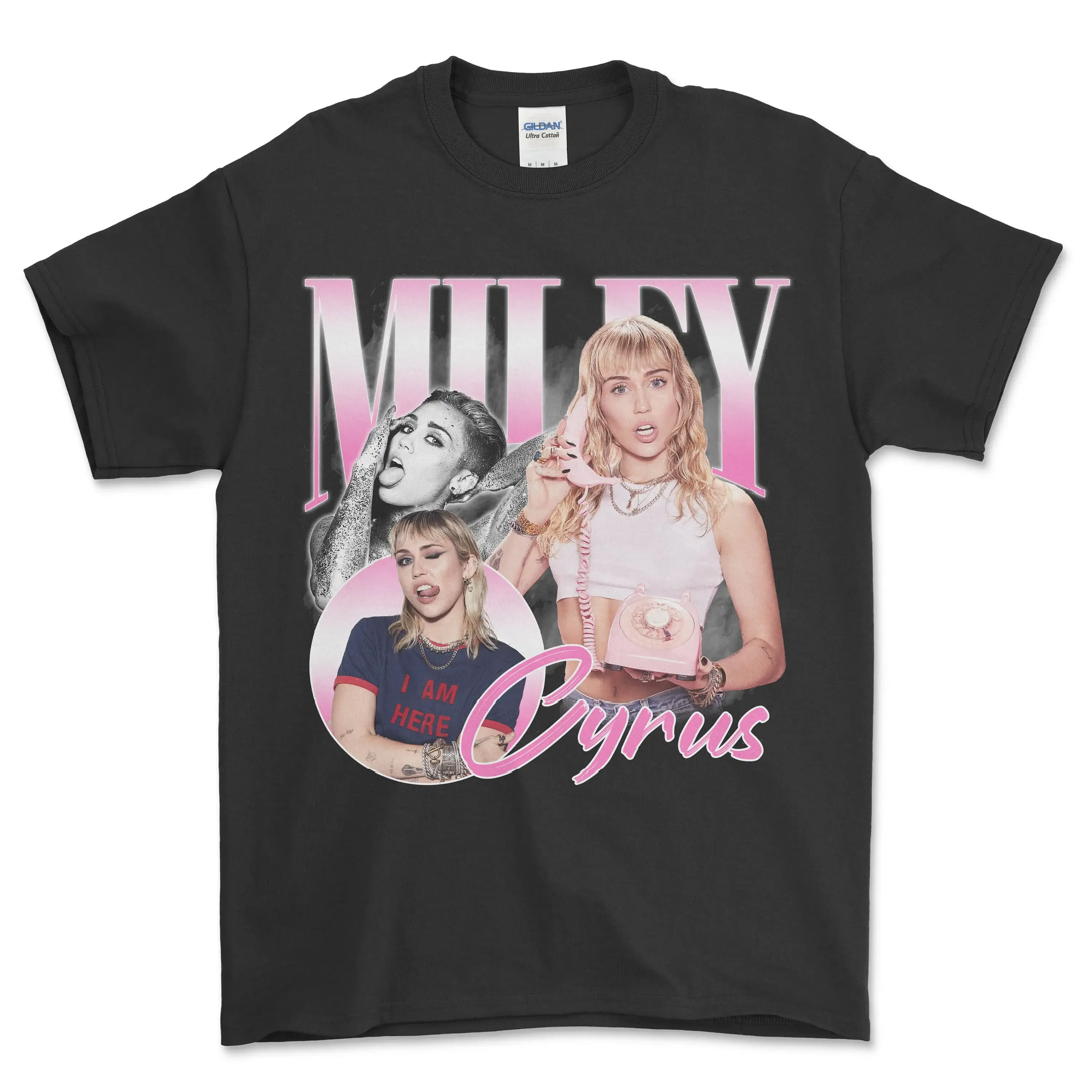 Винтажная рубашка MILEY CYRUS в стиле ретро 90-х годов