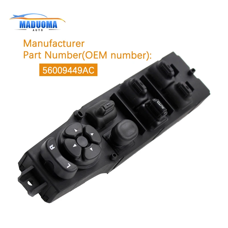 

Новинка 56009449AC для Jeep Cherokee 4 двери 1997-2001 автомобильный Главный переключатель управления стеклом серии XJ левая 4 дверь 68171681AA