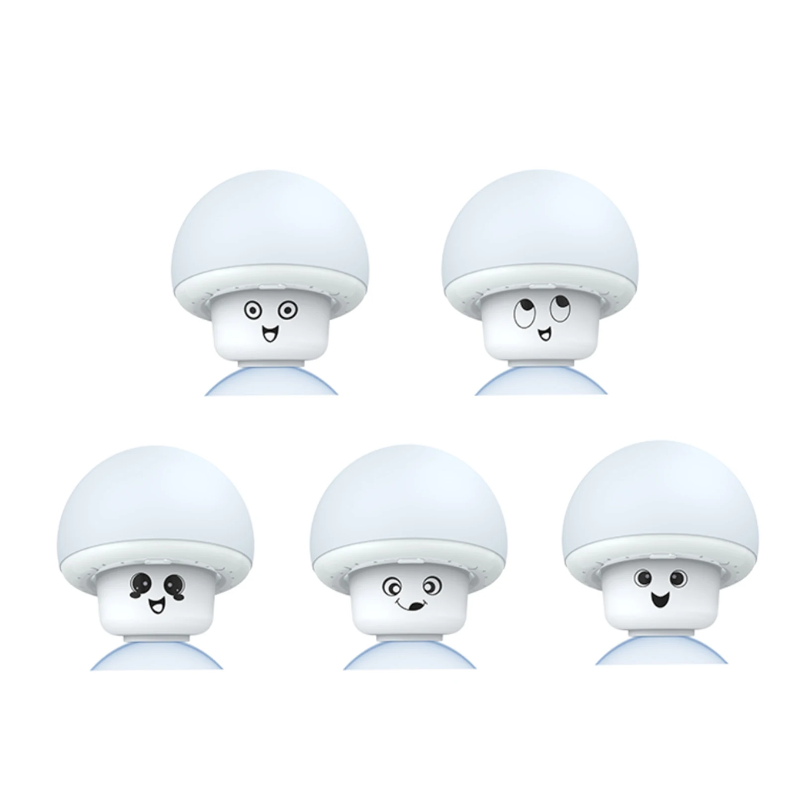 

Decoration Mushroom Lamp Night Light Suction Cup Patting Discoloration USB Rechargeable 4 Modes Cute Kids Room Expressions Home