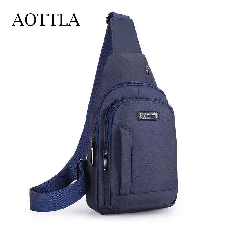

AOTTLA Oxford Cloth Chest Bag Short Trip Travel Carry Bags High Quality Small Men's Bag Fashion Trend New Shoulder Crossbody Bag