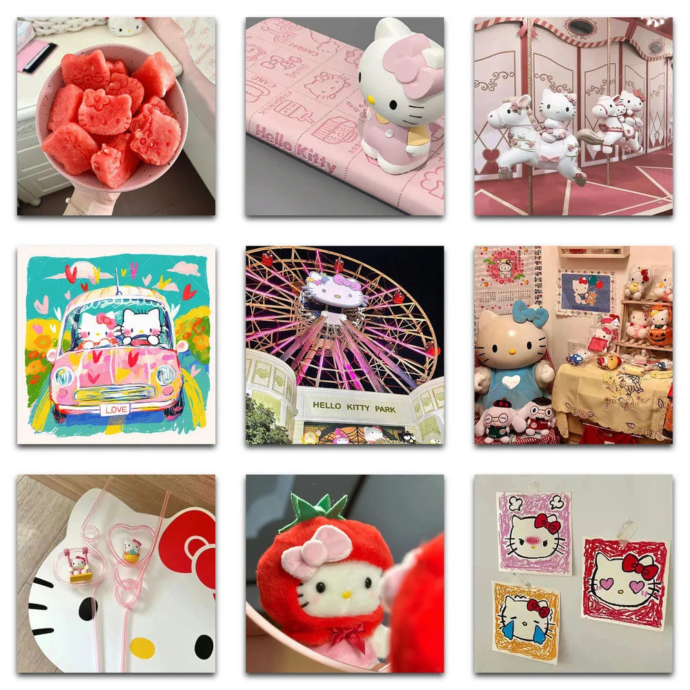 59/шт. винтажная наклейка Kawaii Apple для мотоцикла Hello Kitty подходит чехла телефона