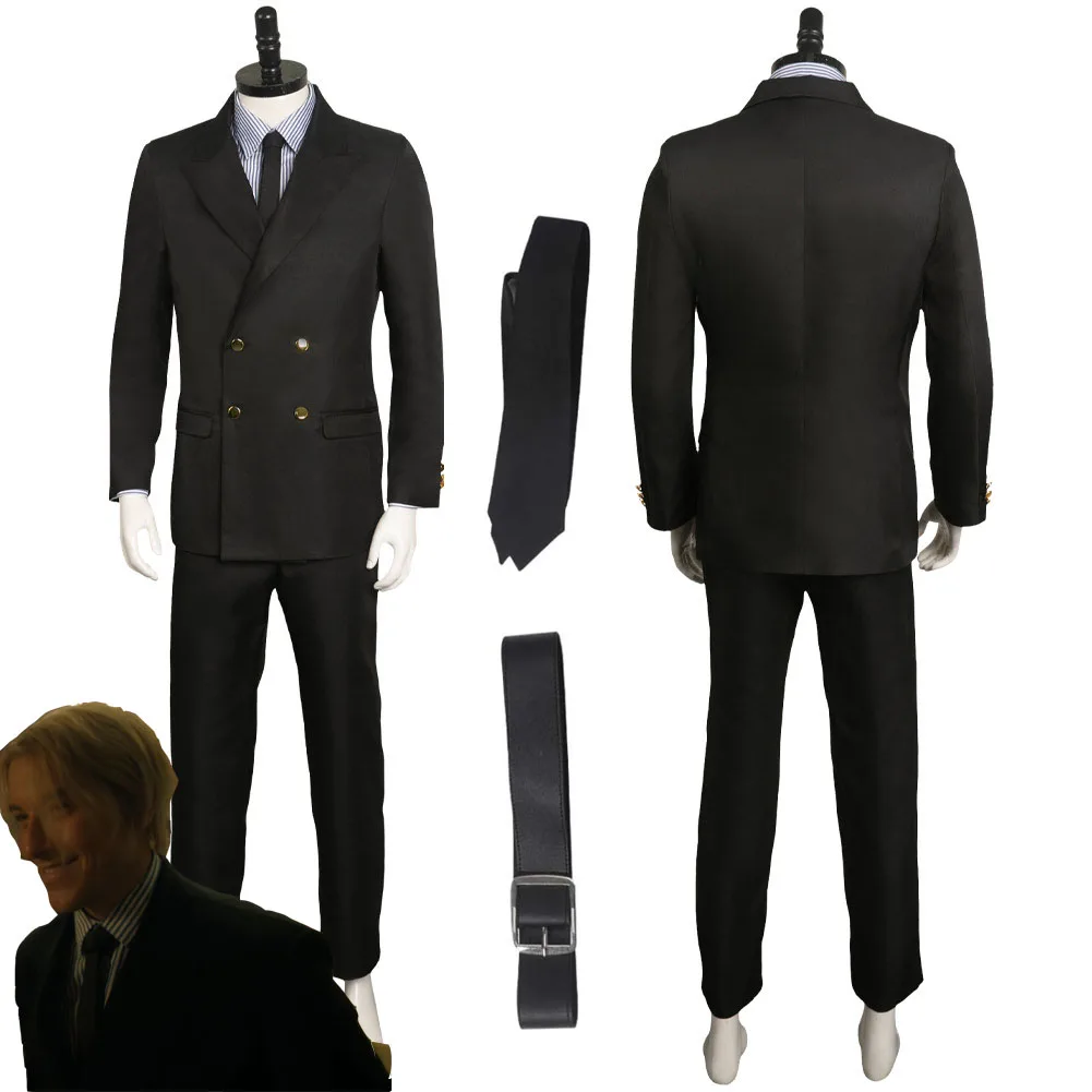 

Костюм для косплея Sanji One Cos для мужчин, костюм для ролевых игр, фантазийный костюм для взрослых, комплект пальто на Хэллоуин, карнавал