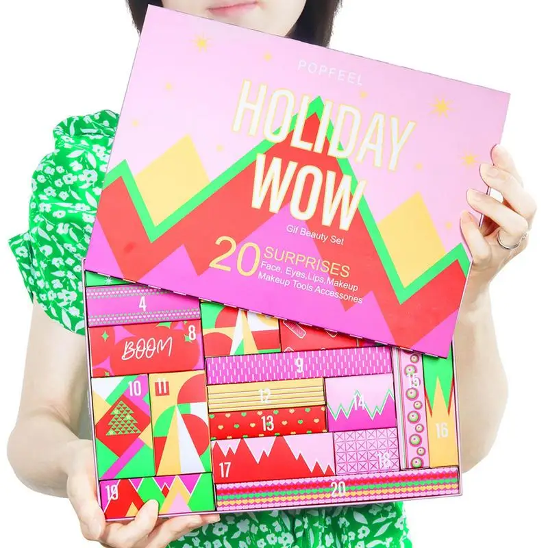 

Christmas Advent Calendar 2022 Advent Calendar Makeup Tools Gift Box Lipstick Eye Shadow Cosmetics Set Party Favors For Women