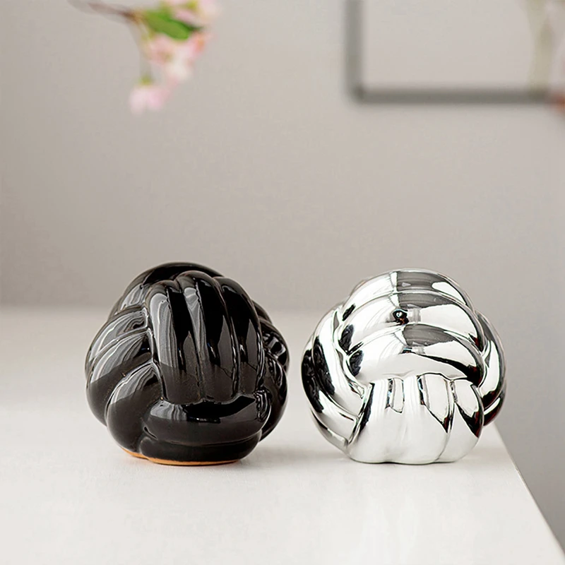 Керамический Узел Декор современные керамические линии текстура цепь узел шар