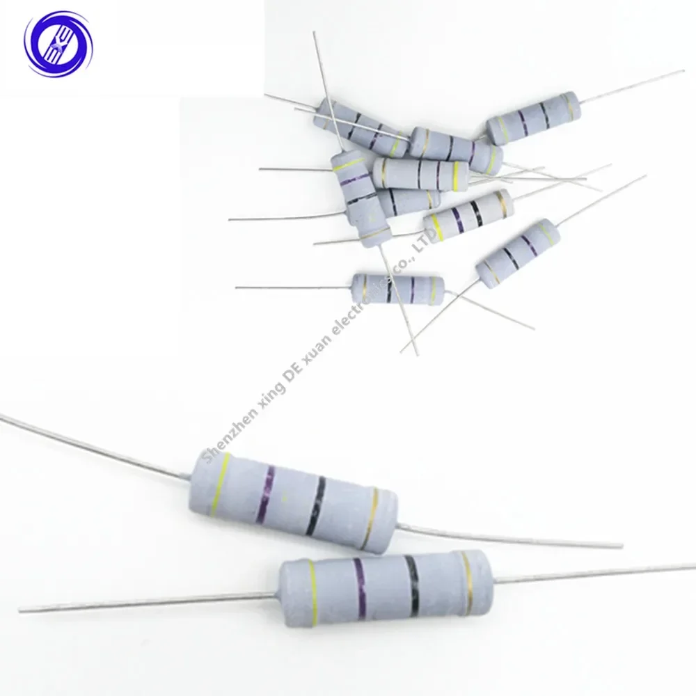 100/120/150/180/200/220/240/270/300/330/360/390/430/470/510/560/620/680/750/820/910R Ом 5 Вт ± 5% Металлооксидный