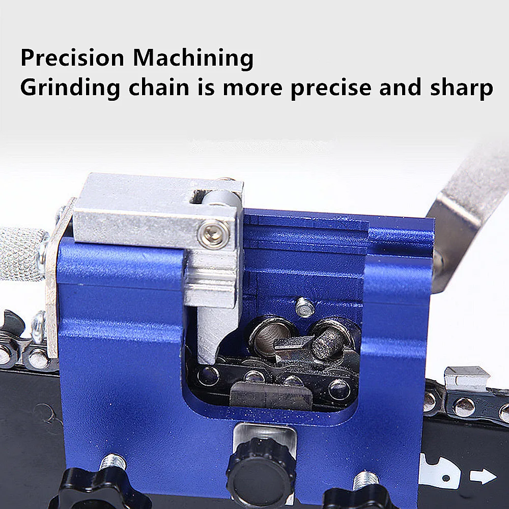 Portable Chainsaw Sharpener Jig Manual Chainsaw Chain Sharpening For Most Chain Saw Electric Saw With 3pcs Sharpening Head Tools