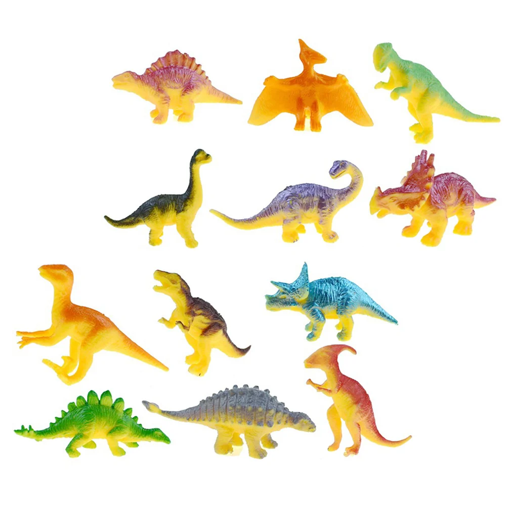 

Dinosaur Toys Figurines Kids Animal Mini Miniature Figures Dino Garden Topper 5 Set Dinosaurs For Model Resistant Wear