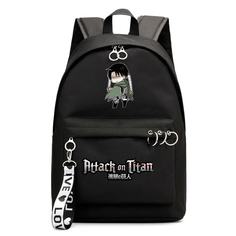 Anime Attack on Titan Backpack Boys Girls Schoolbag Teenger Knapsack Shoulders Zipper Packsack Casual Laptop Bag Student Bookbag
