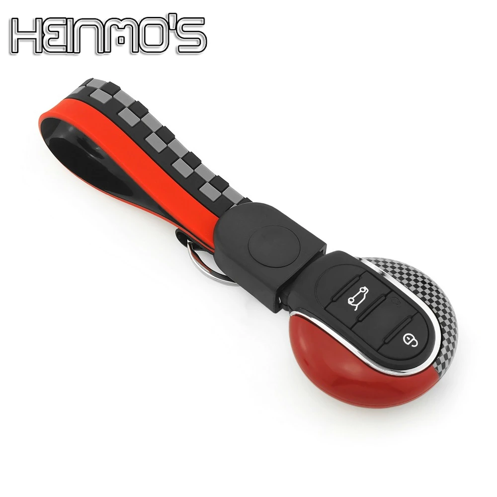 Чехол для автомобильного ключа, брелок для ключей, аксессуары, красный JCW для MINI Cooper F55 F56 F57, чехол для ключей F54 F60 Countryman