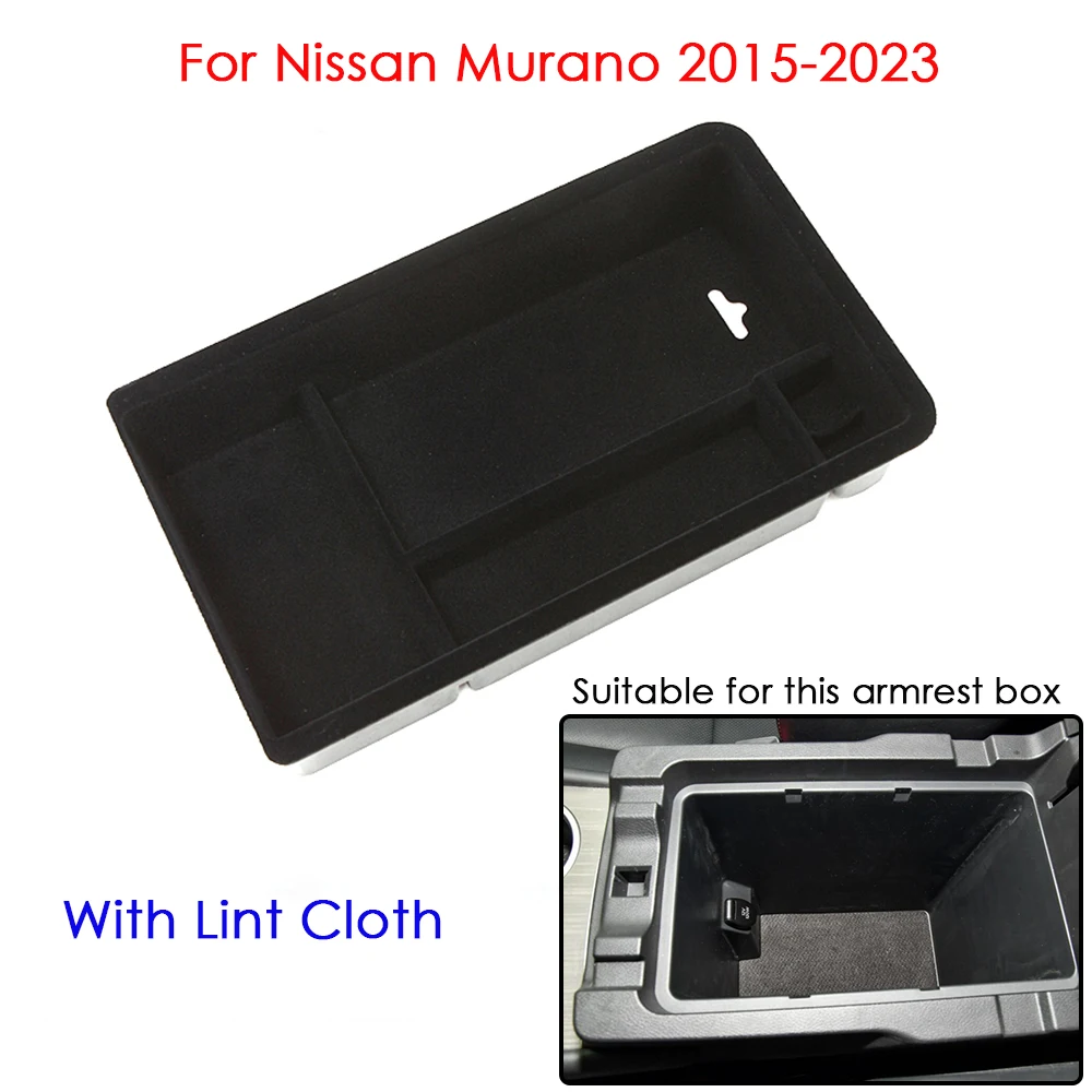 

For Nissan Murano 2015-2023 Car Accessories Armrest Storage Box Tray Center Console Container Storage Organizer Pallet