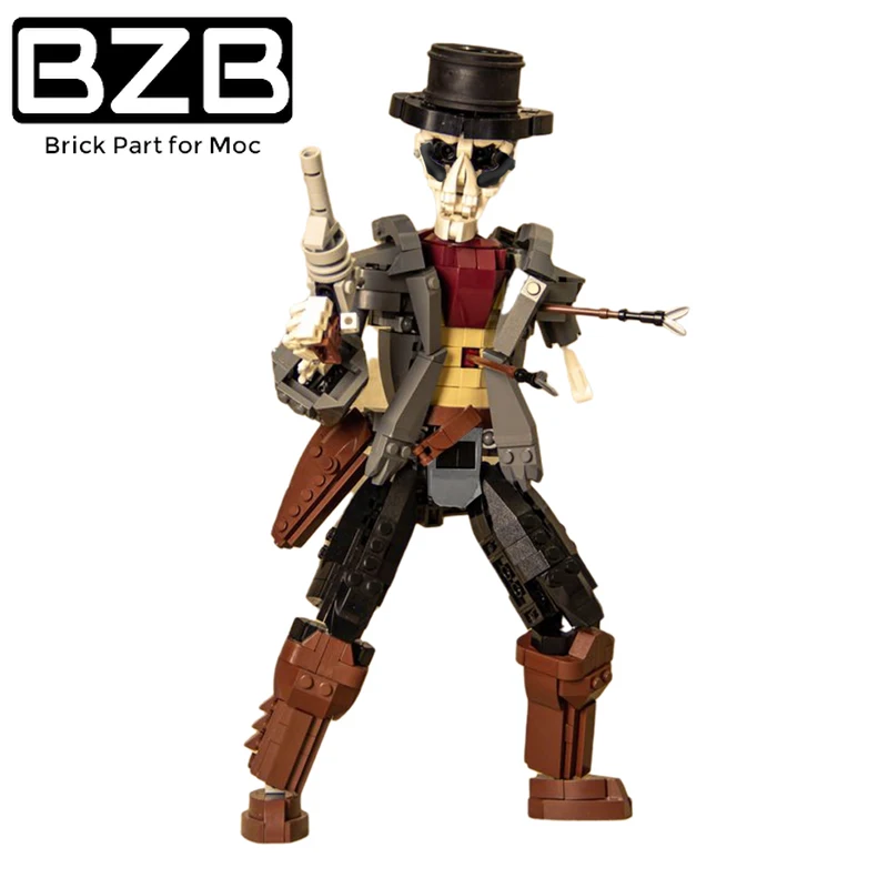 

BZB MOC-90112 Undead Cowboy American Figures Buidling Blocks Brick Assemble Construction Boy Girl DIY Buildable Toy Playset Gift