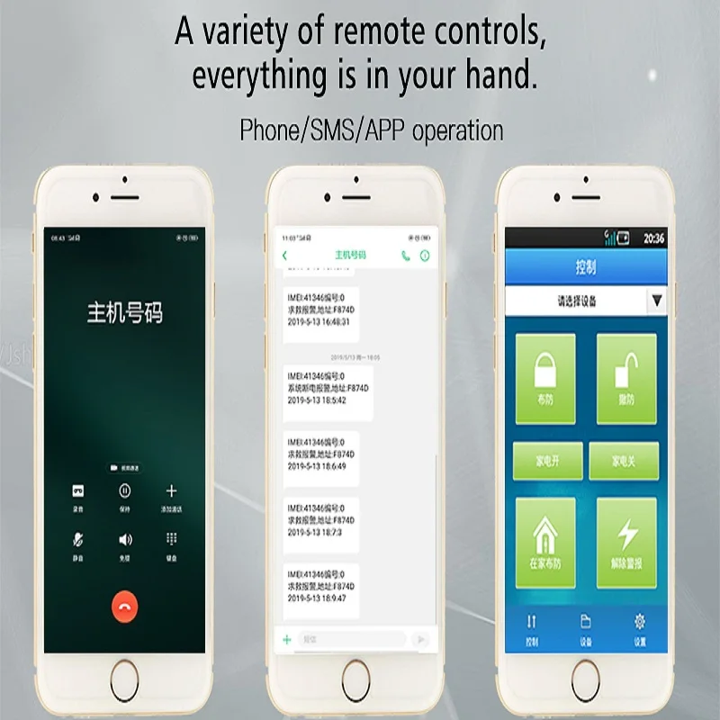 Alex Google Compatible Tuya Smart Alarm System with 110db Siren GSM Wifi PSTN 433mhz Wireless Home Burglar Security Alarms Kit E enlarge