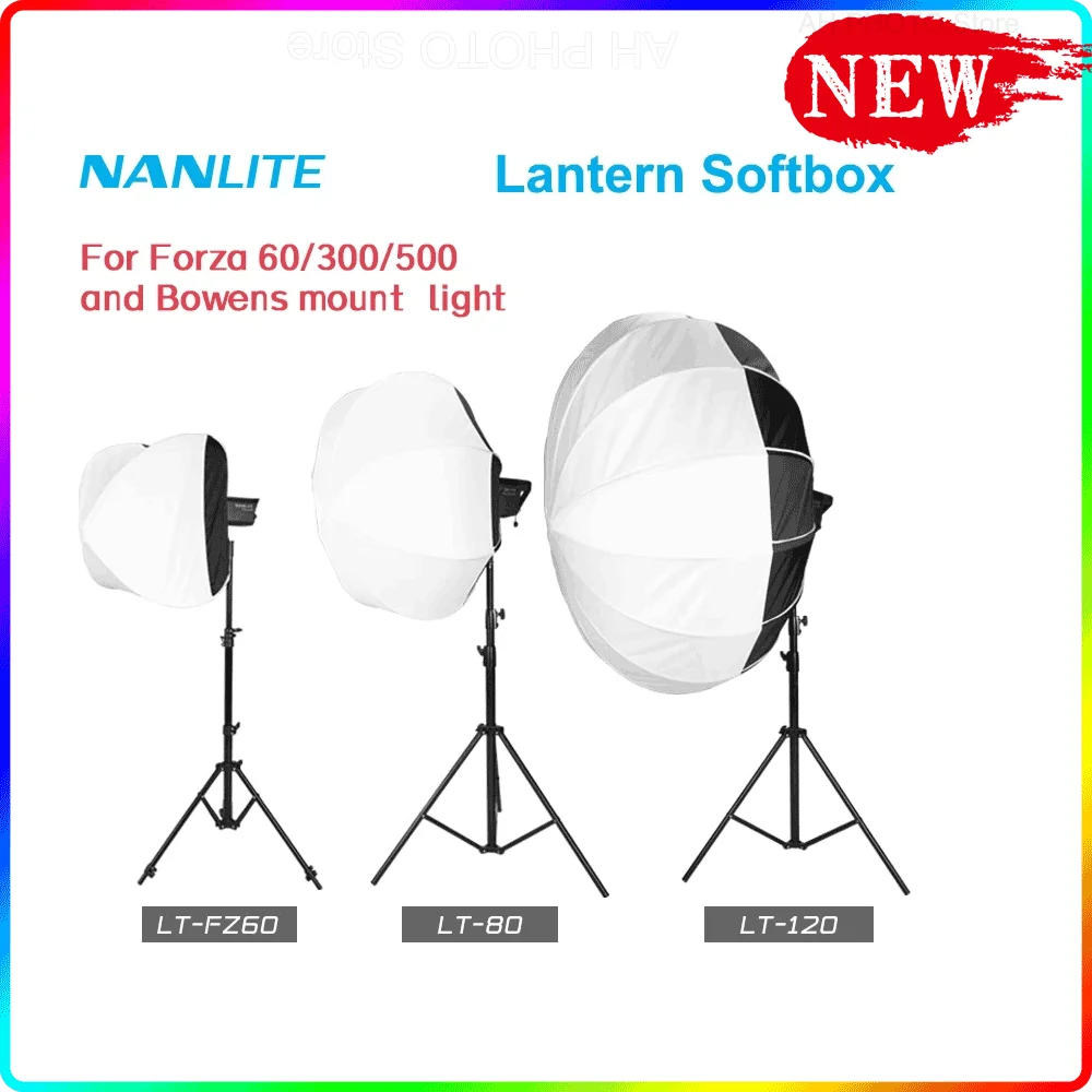 

Nanlite LT-FZ60 LT-80 LT-120 Lantern Softboxfor Forza 60 60B 200W 300 500 Bowens mount Photography lights Accessories Soft box
